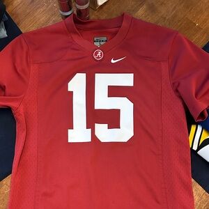 Nike Alabama Football Jersey with Number 15